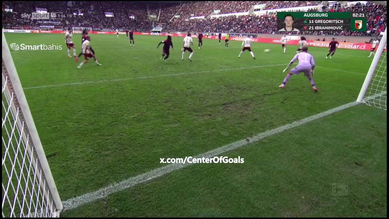 Bruno Guimarães' goal against Leeds (alternate angle)