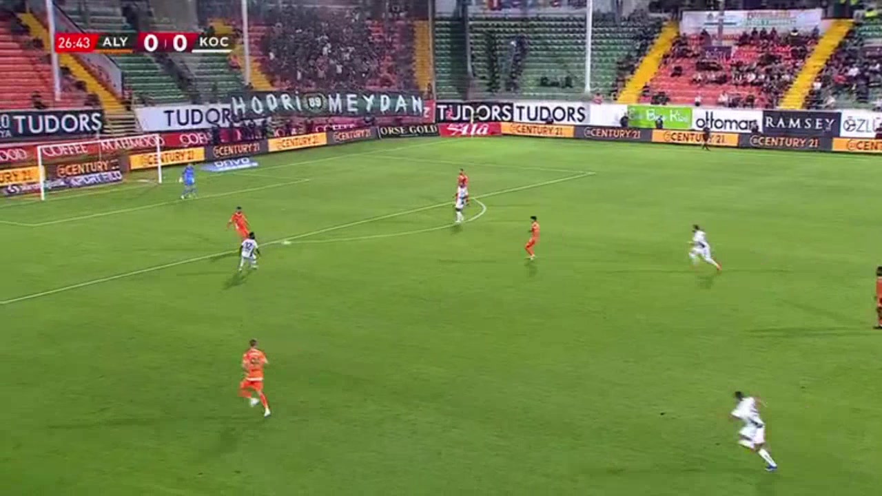 Alanyaspor 0-1 Kocaelispor — Berkan Kutlu 27'