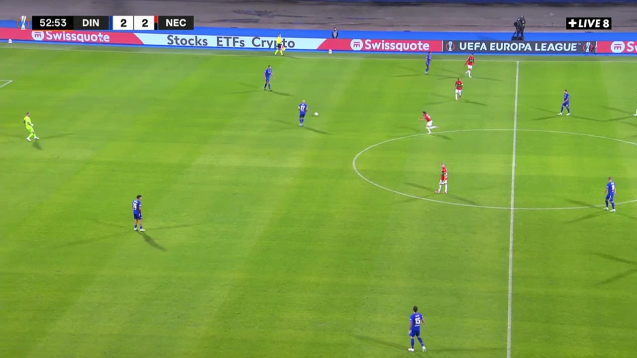 Dinamo Zagreb 2-3 NEC Nijmegen — Bryan Linssen 54'